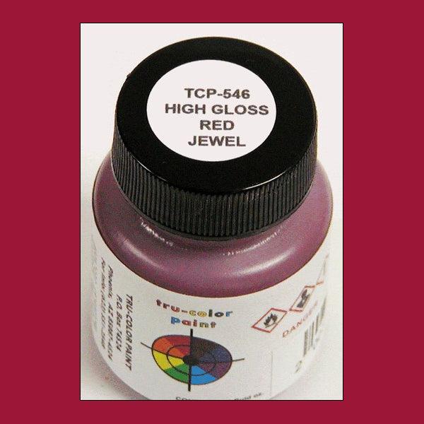 High-gloss RED JEWEL 1 oz bottle (Airbrush-ready) Tru-Color Paint - Arizona Hobbies LLC