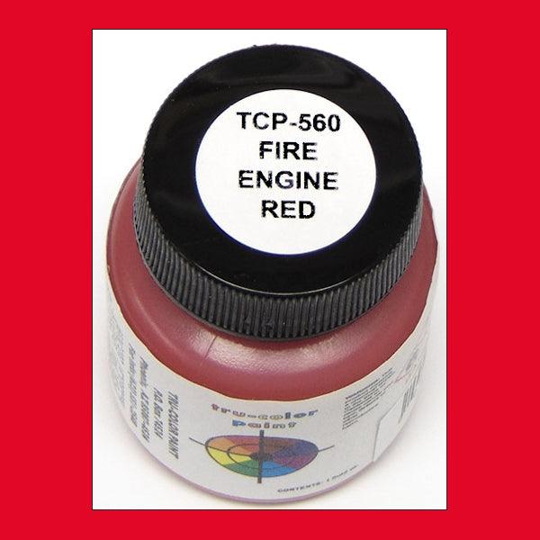 High-gloss FIRE ENGINE STANDARD RED 1 oz bottle (Airbrush-ready) Tru-Color Paint - Arizona Hobbies LLC