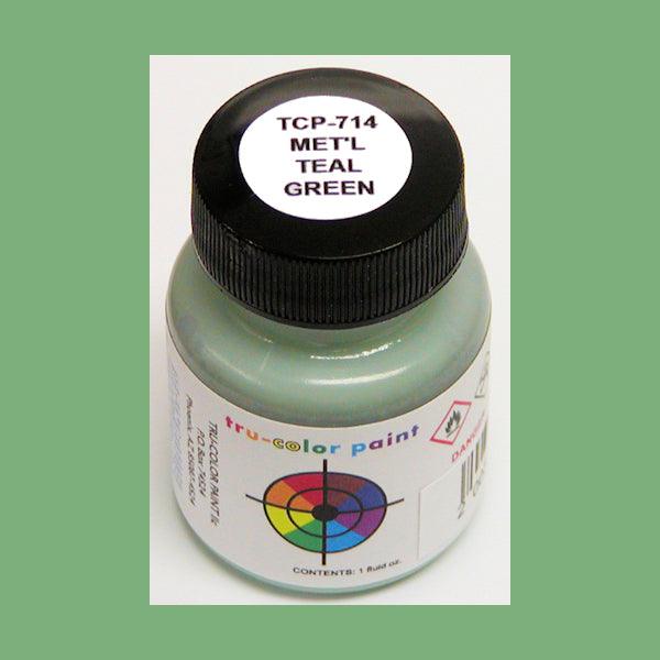 Metallic TEAL GREEN 1 oz bottle (Airbrush-ready) Tru-Color Paint - Arizona Hobbies LLC
