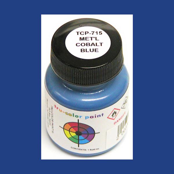 Metallic COBALT BLUE 1 oz bottle (Airbrush-ready) Tru-Color Paint - Arizona Hobbies LLC