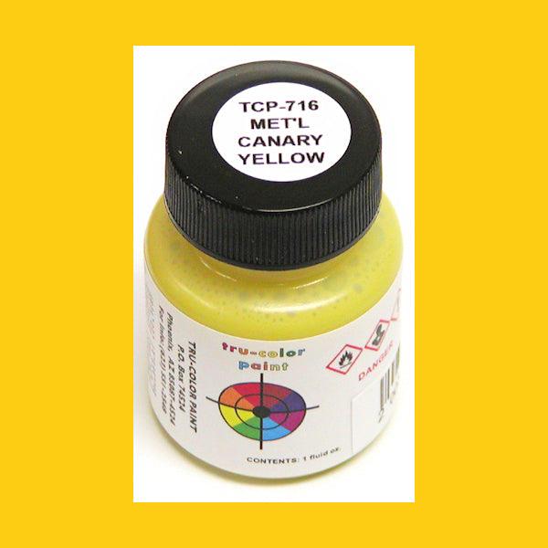 Metallic CANARY YELLOW 1 oz bottle (Airbrush-ready) Tru-Color Paint - Arizona Hobbies LLC