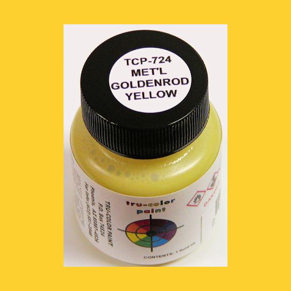 Metallic GOLDENROD YELLOW 1 oz bottle (Airbrush-ready) Tru-Color Paint - Arizona Hobbies LLC