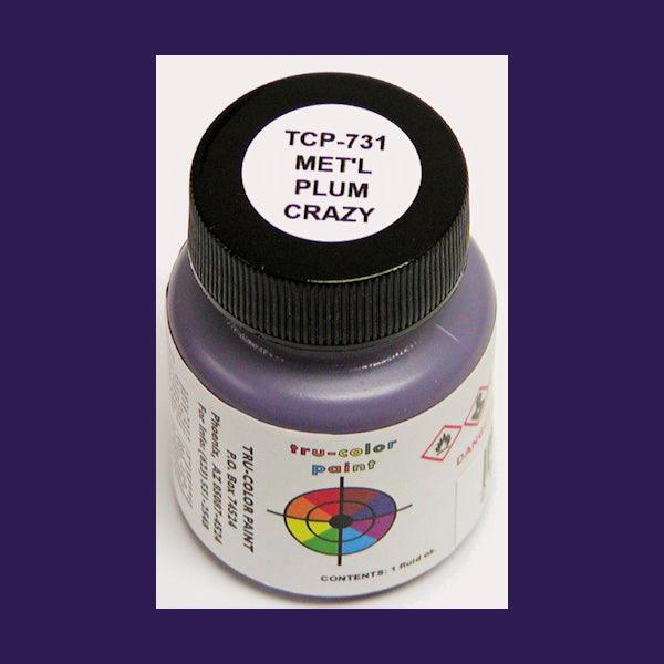 Metallic PLUM CRAZY 1 oz bottle (Airbrush-ready) Tru-Color Paint - Arizona Hobbies LLC