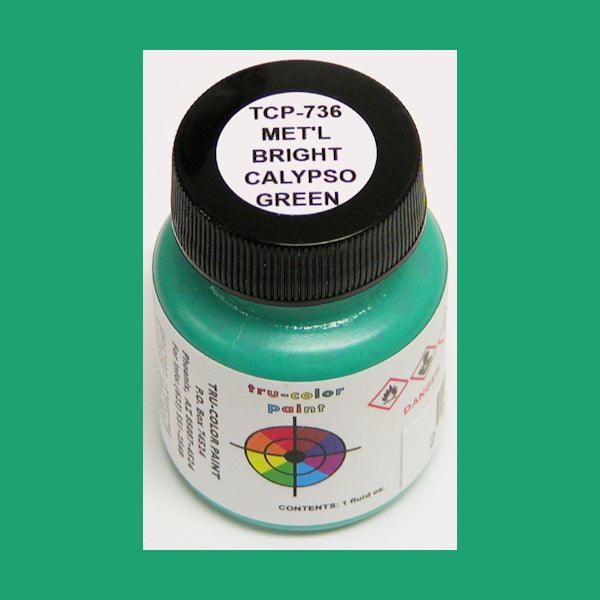 Poly BRIGHT CALYPSO GREEN 1 oz bottle (Airbrush-ready) Tru-Color Paint - Arizona Hobbies LLC