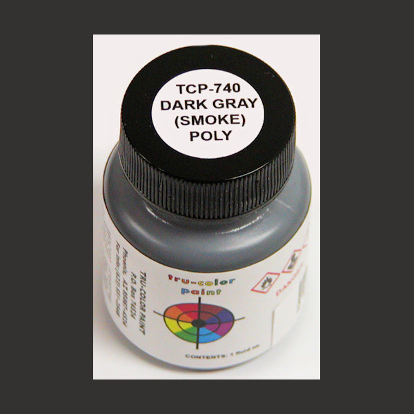 Poly DARK GRAY SMOKE 1 oz. bottle (Airbrush-ready) TCP-740-1