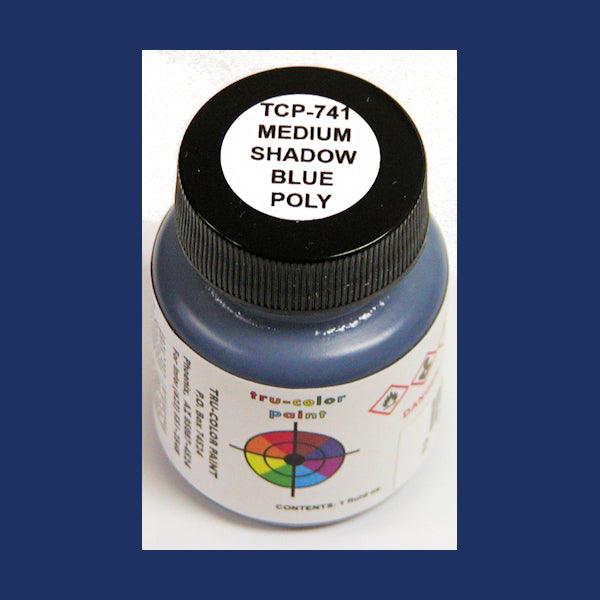 Poly MEDIUM SHADOW BLUE 1 oz bottle (Airbrush-ready) Tru-Color Paint - Arizona Hobbies LLC