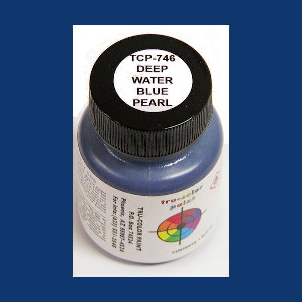Pearlescent DEEP WATER BLUE 1 oz bottle (Airbrush-ready) Tru-Color Paint - Arizona Hobbies LLC