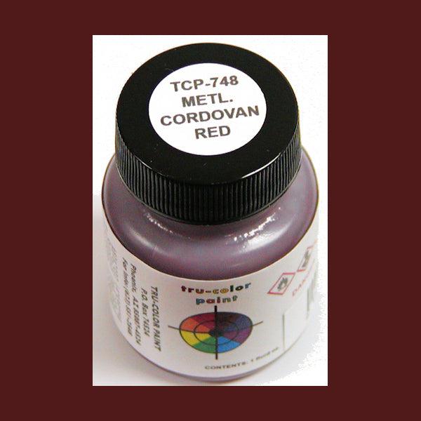 Metallic CORDOVAN RED 1 oz bottle (Airbrush-ready) Tru-Color Paint - Arizona Hobbies LLC