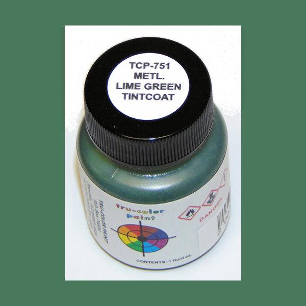 Metallic LIME GREEN Tintcoat 1 oz bottle (Airbrush-ready) Tru-Color Paint - Arizona Hobbies LLC
