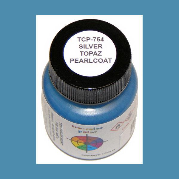Pearlescent SILVER TOPAZ 1 oz bottle (Airbrush-ready) Tru-Color Paint - Arizona Hobbies LLC