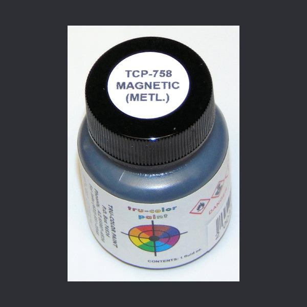 Metallic MAGNETIC (Dark Gray) 1 oz bottle (Airbrush-ready) Tru-Color Paint - Arizona Hobbies LLC