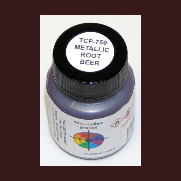 Metallic ROOT BEER 1 oz bottle (Airbrush-ready) Tru-Color Paint - Arizona Hobbies LLC