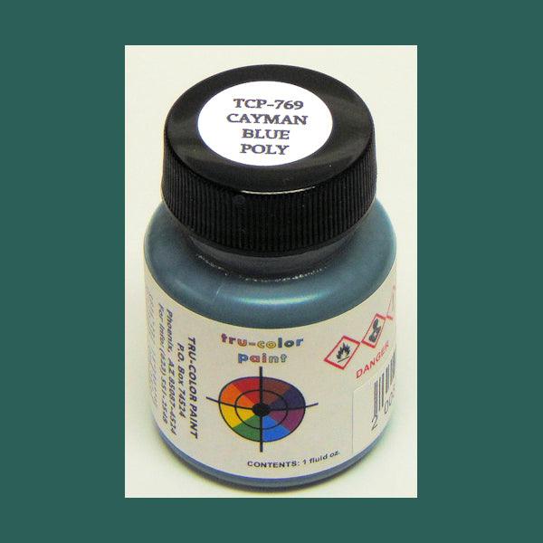Poly CAYMAN BLUE 1 oz bottle (Airbrush-ready) Tru-Color Paint - Arizona Hobbies LLC