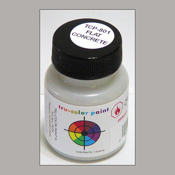 Flat CONCRETE 1 oz bottle (Paint brush-ready) Tru-Color Paint - Arizona Hobbies LLC