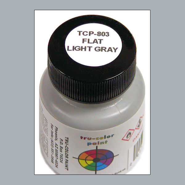 Flat LIGHT GRAY 1 oz. bottle (Paint brush-ready) TCP-803-1