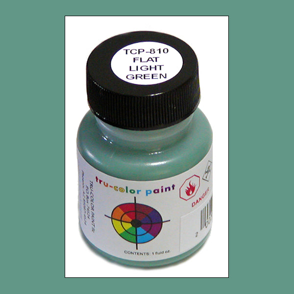 Flat LIGHT GREEN 1 oz. bottle (Paint brush-ready) TCP-810-1