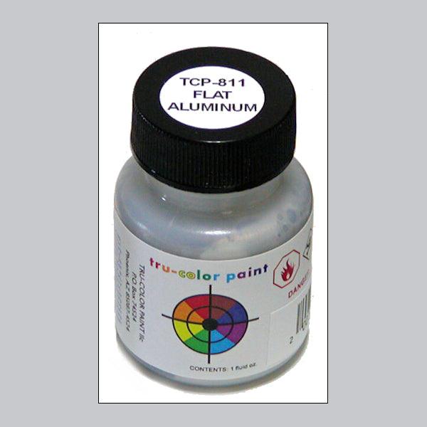 Flat ALUMINUM 1 oz bottle (Paint brush-ready) Tru-Color Paint - Arizona Hobbies LLC
