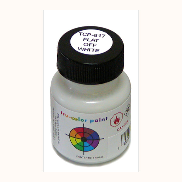 Flat OFF-WHITE 1 oz. bottle (Paint brush-ready) TCP-817-1
