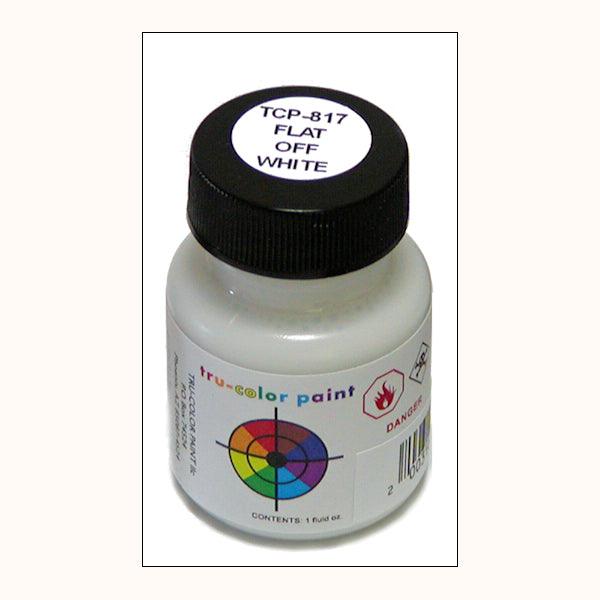 Flat OFF-WHITE 1 oz bottle (Paint brush-ready) Tru-Color Paint - Arizona Hobbies LLC
