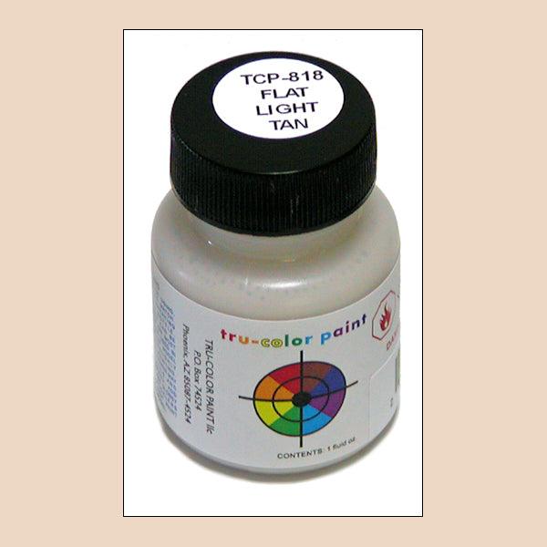 Flat LIGHT TAN 1 oz bottle (Paint brush-ready) Tru-Color Paint - Arizona Hobbies LLC