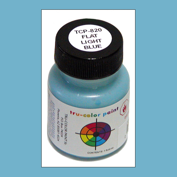 Flat LIGHT BLUE 1 oz. bottle (Paint brush-ready) TCP-820-1