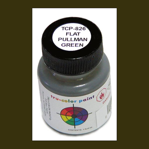 Flat PULLMAN GREEN 1 oz bottle (Paint brush-ready) Tru-Color Paint - Arizona Hobbies LLC