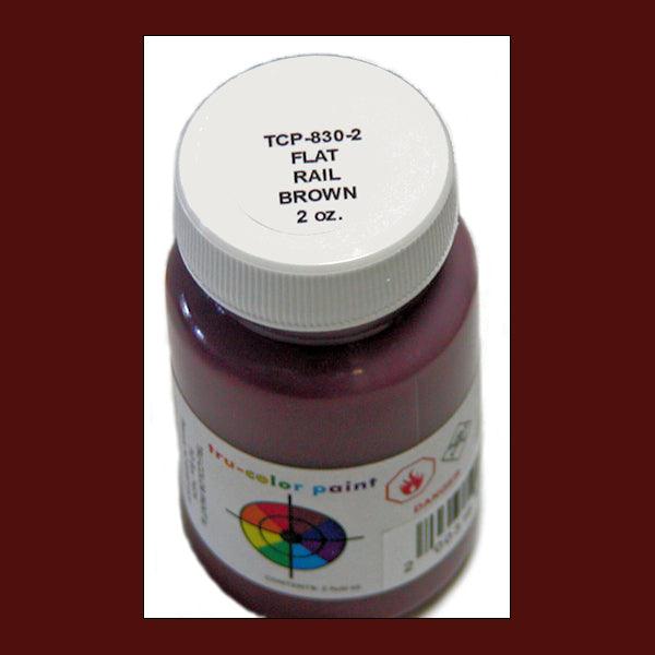 Flat RAIL BROWN 2 oz bottle (Paint brush-ready) Tru-Color Paint SPECIAL ORDER ONLY - Arizona Hobbies LLC