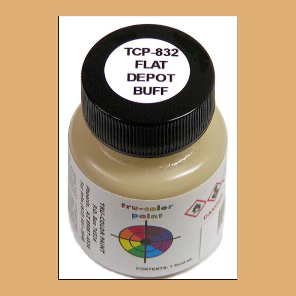 Flat DEPOT BUFF 1 oz bottle (Paint brush-ready) Tru-Color Paint - Arizona Hobbies LLC