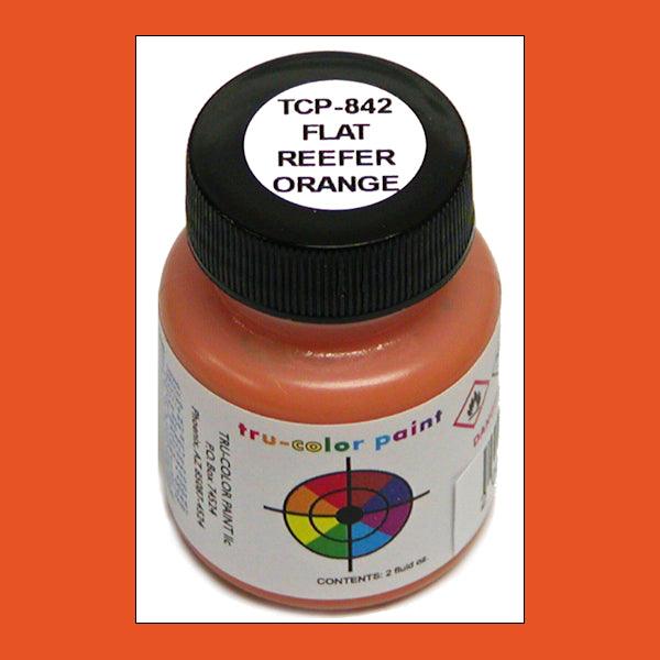 Flat REEFER ORANGE 1 oz bottle (Paint brush-ready) Tru-Color Paint - Arizona Hobbies LLC