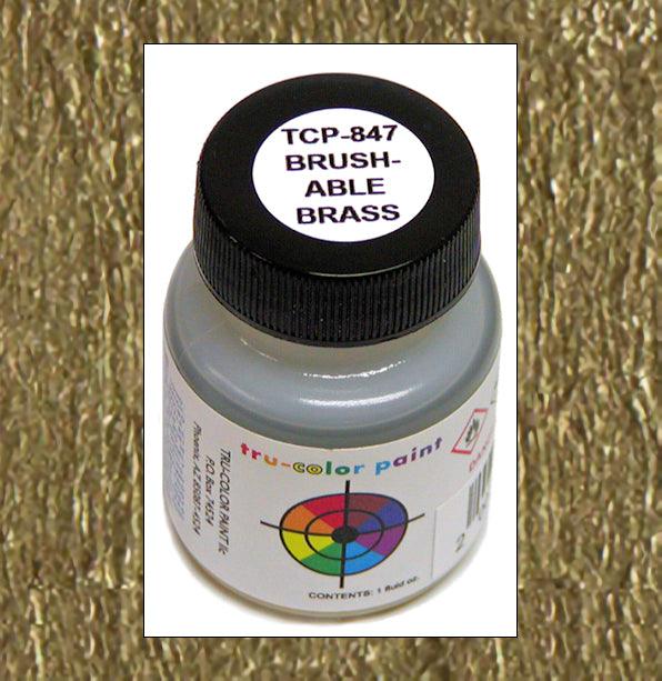 BRASS Non-Flat brush-able 1 oz bottle (Paint brush-ready) Tru-Color Paint - Arizona Hobbies LLC