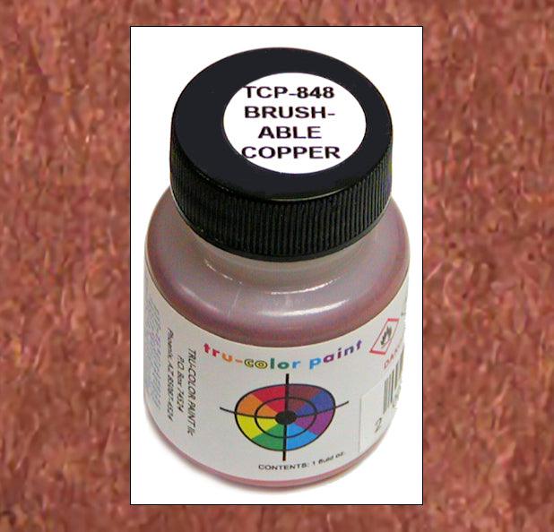 COPPER Non-Flat brush-able 1 oz bottle (Paint brush-ready) Tru-Color Paint - Arizona Hobbies LLC