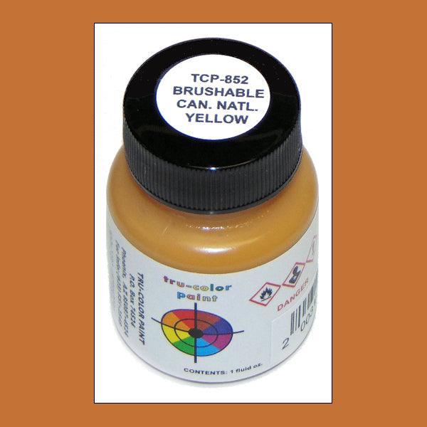 Flat Canadian National YELLOW 1 oz bottle (Paint brush-ready) Tru-Color Paint - Arizona Hobbies LLC