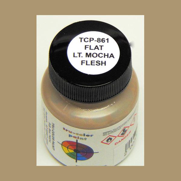 Flat LIGHT MOCHA FLESH 1 oz bottle (Paint brush-ready) Tru-Color Paint - Arizona Hobbies LLC
