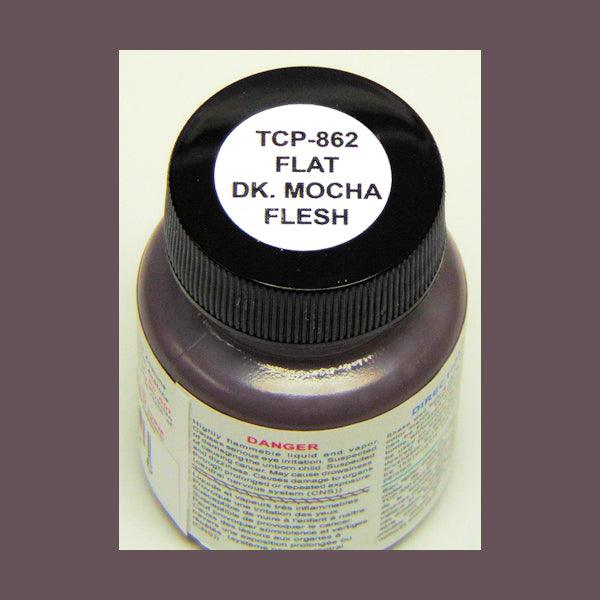 Flat DARK MOCA FLESH 1 oz bottle (Paint brush-ready) Tru-Color Paint - Arizona Hobbies LLC