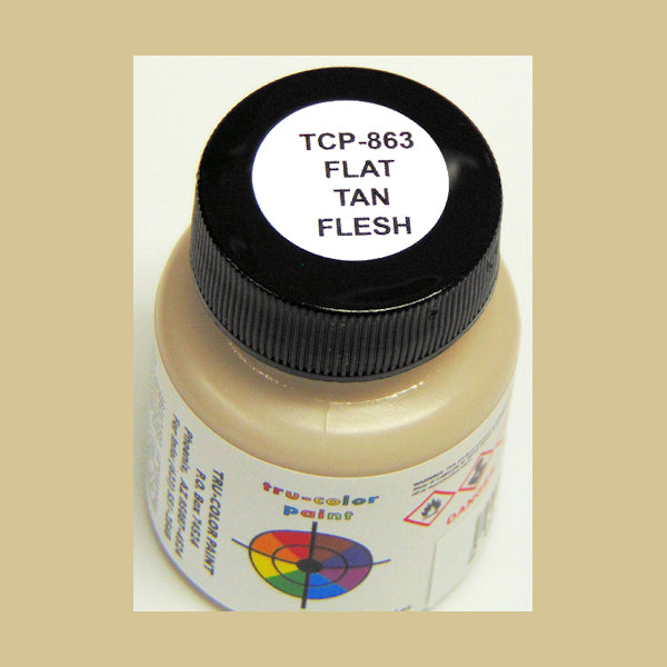 Flat TAN FLESH 1 oz. bottle (Paint brush-ready) TCP-863-1