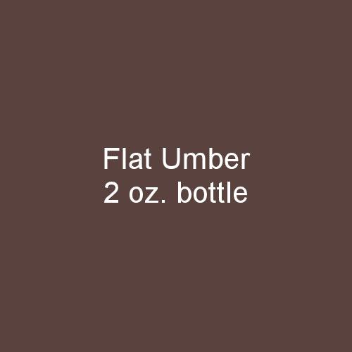 Flat UMBER 2 oz bottle (Paint brush-ready) Tru-Color Paint SPECIAL ORDER ONLY - Arizona Hobbies LLC