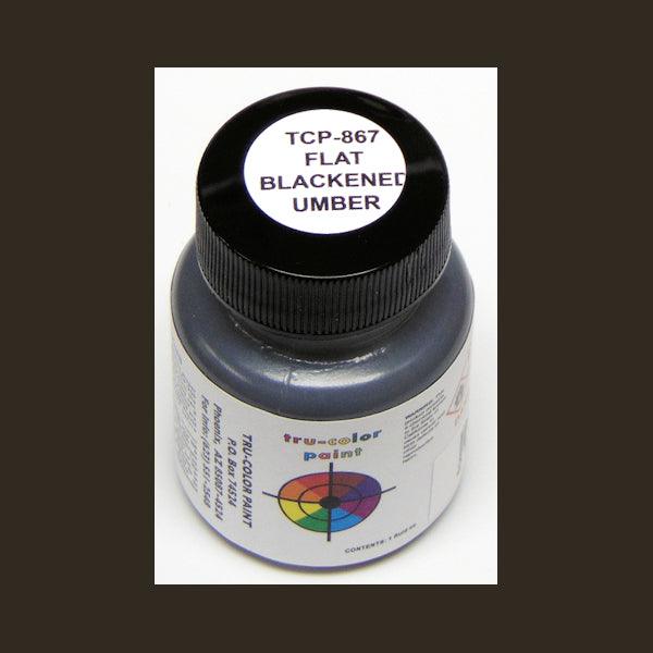 Flat BLACKENED UMBER 1 oz bottle (Paint brush-ready) Tru-Color Paint - Arizona Hobbies LLC