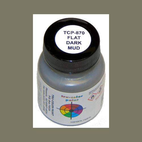 Flat DARK MUD 1 oz bottle (Paint brush-ready) Tru-Color Paint - Arizona Hobbies LLC