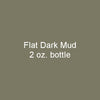 Flat DARK MUD 2 oz. bottle (Paint brush-ready) TCP-870-2