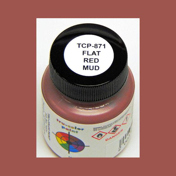 Flat RED MUD 1 oz bottle (Paint brush-ready) Tru-Color Paint - Arizona Hobbies LLC