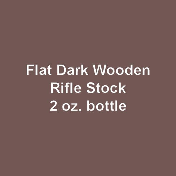 Flat DARK WOODEN RIFLE STOCK 2 oz bottle (Paint brush-ready) Tru-Color Paint SPECIAL ORDER ONLY - Arizona Hobbies LLC