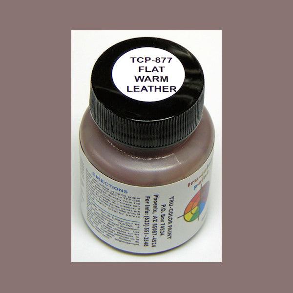 Flat WARM LEATHER 1 oz bottle (Paint brush-ready) Tru-Color Paint - Arizona Hobbies LLC