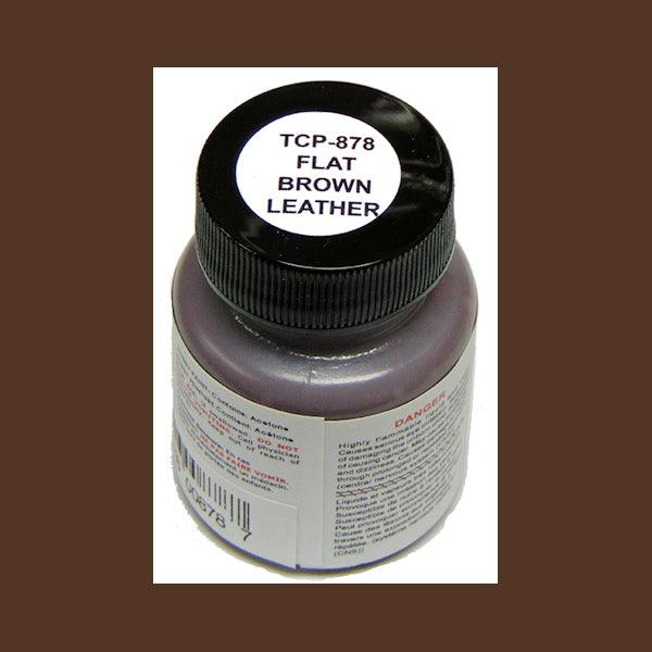 Flat BROWN LEATHER 1 oz bottle (Paint brush-ready) Tru-Color Paint - Arizona Hobbies LLC