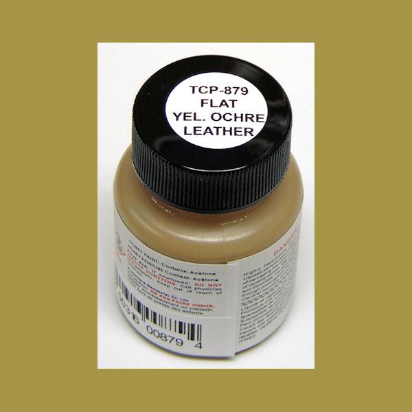 Flat YELLOW OCHRE LEATHER 1 oz bottle (Paint brush-ready) Tru-Color Paint - Arizona Hobbies LLC