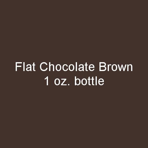 Flat CHOCOLATE BROWN 1 oz bottle (Paint brush-ready) Tru-Color Paint - Arizona Hobbies LLC