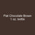 Flat CHOCOLATE BROWN 1 oz. bottle (Paint brush-ready) TCP-880-1