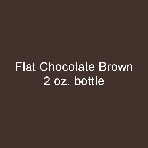 Flat CHOCOLATE BROWN 2 oz bottle (Paint brush-ready) Tru-Color Paint SPECIAL ORDER ONLY - Arizona Hobbies LLC