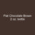 Flat CHOCOLATE BROWN 2 oz. bottle (Paint brush-ready) TCP-880-2
