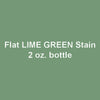 Flat LIME GREEN STAIN 2 oz. bottle (Paint brush-ready) TCP-881-2