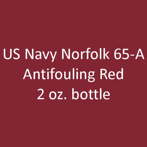 U.S. Navy ANTI-FOULING RED Norfolk 65-A 2 oz bottle (Airbrush-ready) Tru-Color Paint SPECIAL ORDER ONLY - Arizona Hobbies LLC